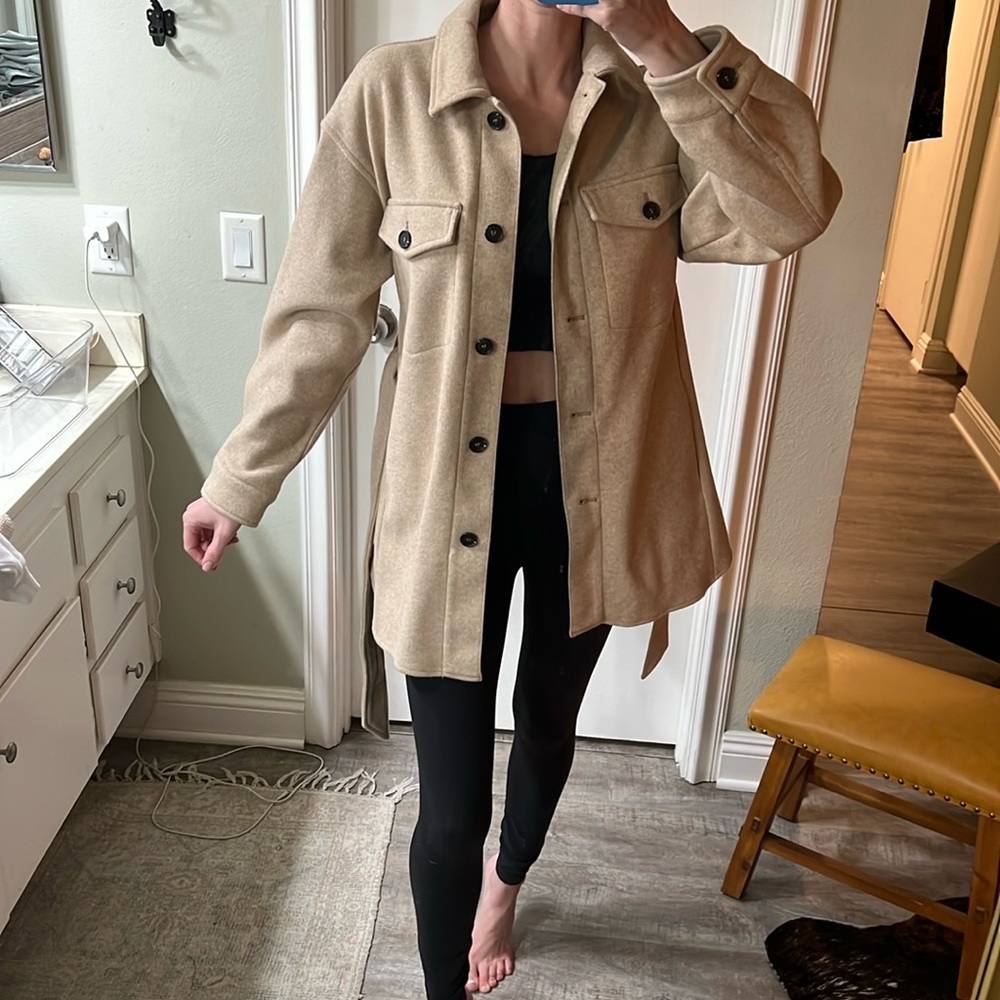 Zara Button Down Shacket - image 1